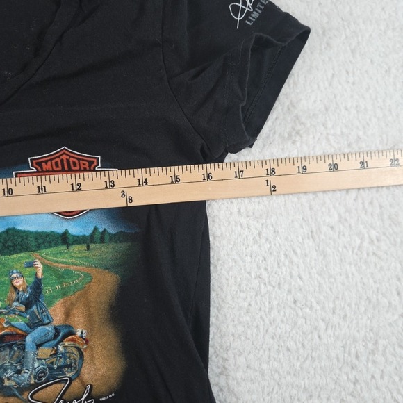 HARLEY DAVIDSON T-Shirt Scott Jacobs Limited Edition Graphics Women's Medium - Picture 5 of 8